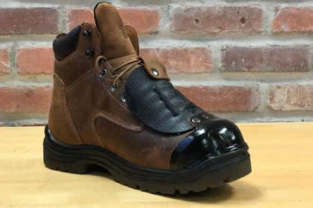 metatarsal work boots with steel toe protection and repair
