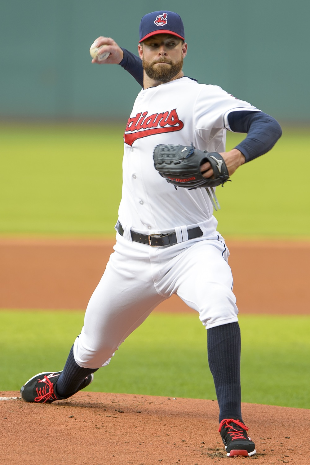 Cleveland Indian's pitchers Corey Kluber shown here.(Photo by Jason Miller/Getty Images)