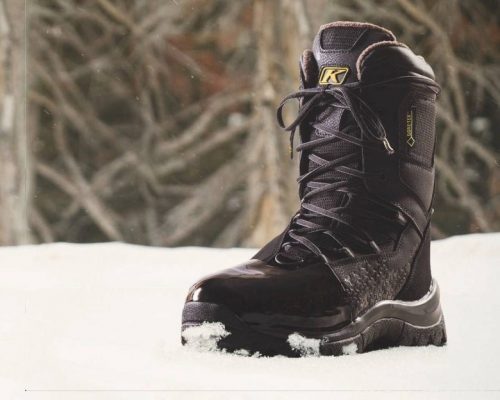 Tuff Toe protects feet in extreme weather. Applied Tuff Toe v2 shown applied to boots in snow.
