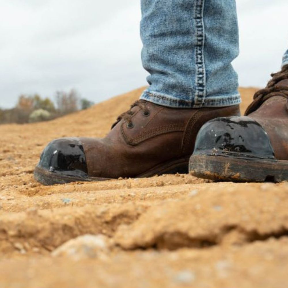Tuff Toe™ Boot TT Workboot Gallery Image (black on brown leather)